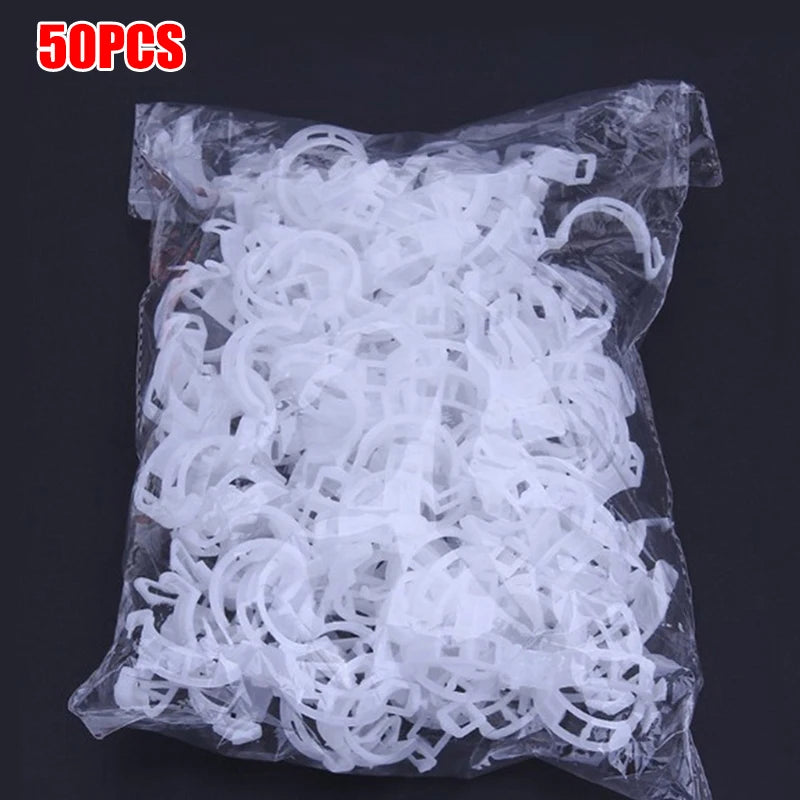 Plant Clips Supports Reusable Plastic Connects Fixing Vine Tomato Stem Grafting Vegetable Plants Orchard and Garden Tools