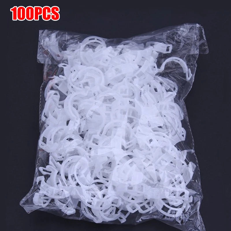 Plant Clips Supports Reusable Plastic Connects Fixing Vine Tomato Stem Grafting Vegetable Plants Orchard and Garden Tools