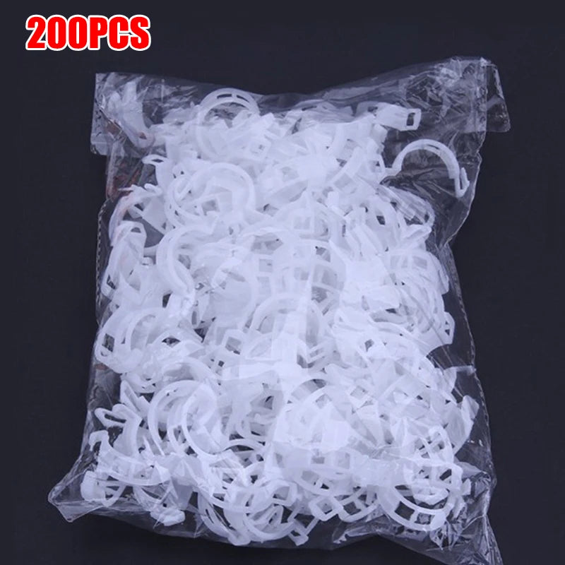 Plant Clips Supports Reusable Plastic Connects Fixing Vine Tomato Stem Grafting Vegetable Plants Orchard and Garden Tools